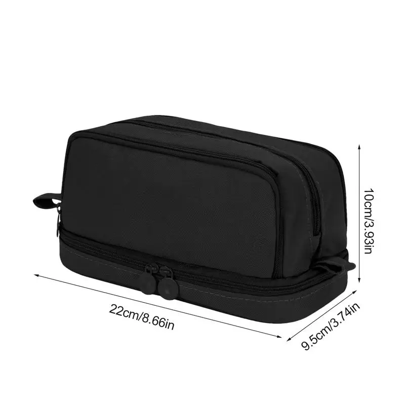 Pencil Pouch Canvas Portable Pencil Pouch Organizer With Zipper Aesthetic Pen Pouch Stationery Storage Bag For Pencils Pens