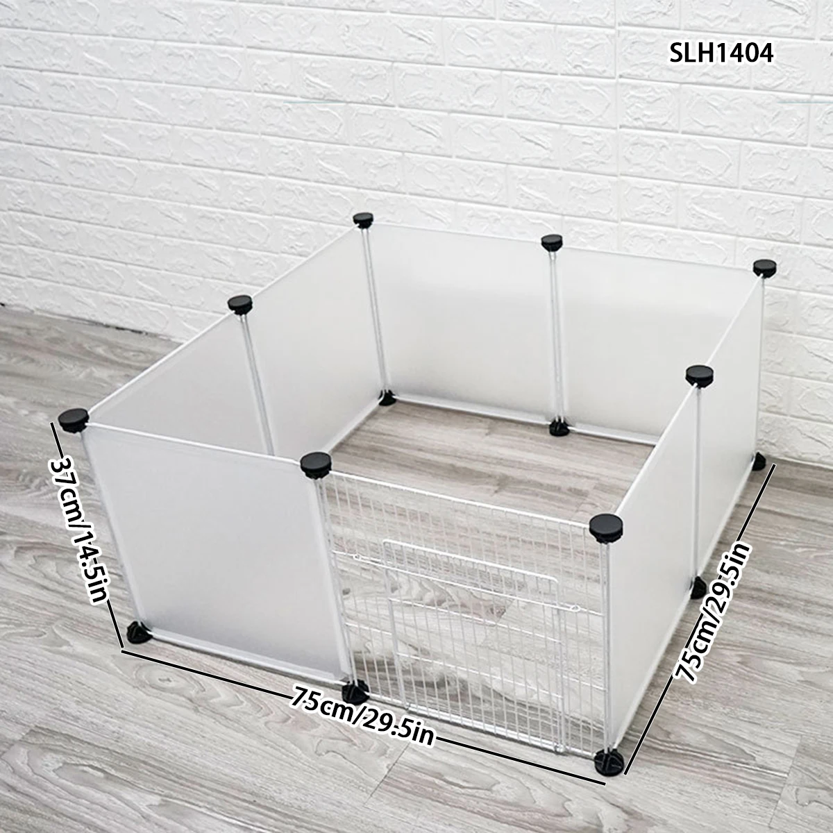 Kitten cage splicing combination pet fence resin sheet iron mesh plus high dog isolation fence card button
