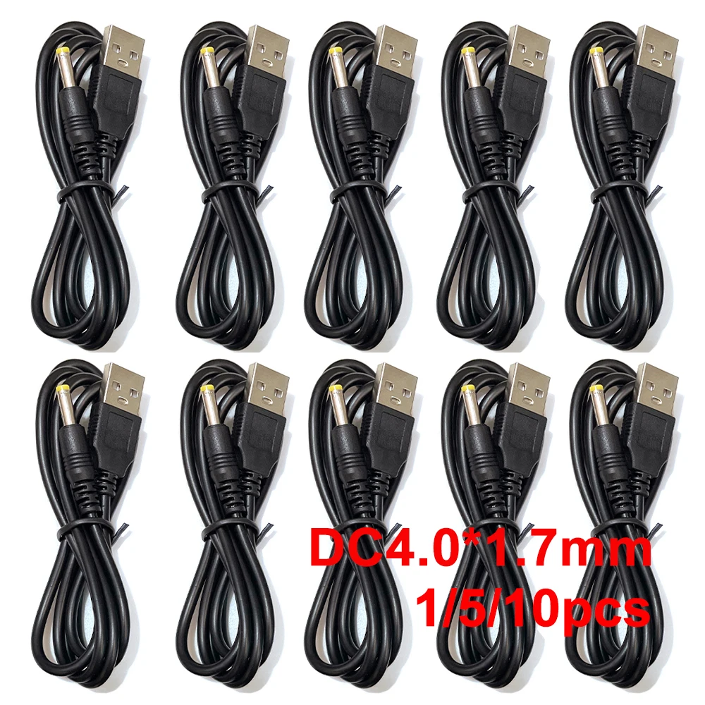 1/5/10 stücke DC 4,0*1,7mm Ladegerät Power Adapter 5V 2A Versorgung Kabel Für Sony PSP 1000 2000 3000 USB Zu DC Ladekabel 1M