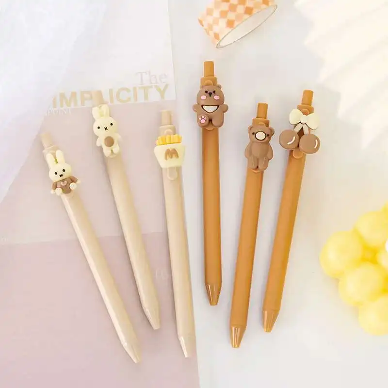 1-teiliges Lytwtw's süßes Press-Gelstift-Spielzeug, Bär, Kaninchen, kreatives Büro, Geschenk, Schulbedarf, Schreibwaren, Kawaii, lustige Stifte – Detail 7