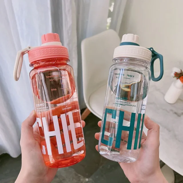 NEW Large Capacity Water Bottle Gym Fitness Drinking Bottle Outdoor Camping Climbing Hiking Sports Shaker Bottles Fashion Kettle 3