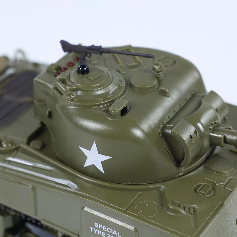 Remote control tank Henglong 1/30 Sherman vs Pershing infrared battle 2.4Ghz RC US model M4A3 M26