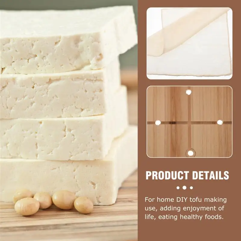 1pc Wooden Tofu Making Mold Household Tofu Maker Press Mold Wooden Tofu Press Mold Soybean Curd Maker