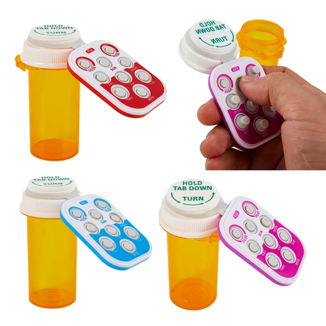 Pill Popper Memory Aid Medication Dose Tracker Reminder Button Record Box  Tool