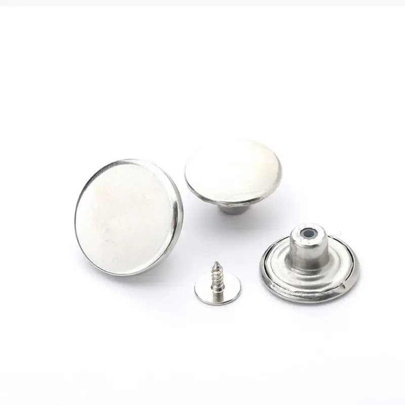 Pieces Jeans Buttons Replacement 17mm No Sewing Metal Button