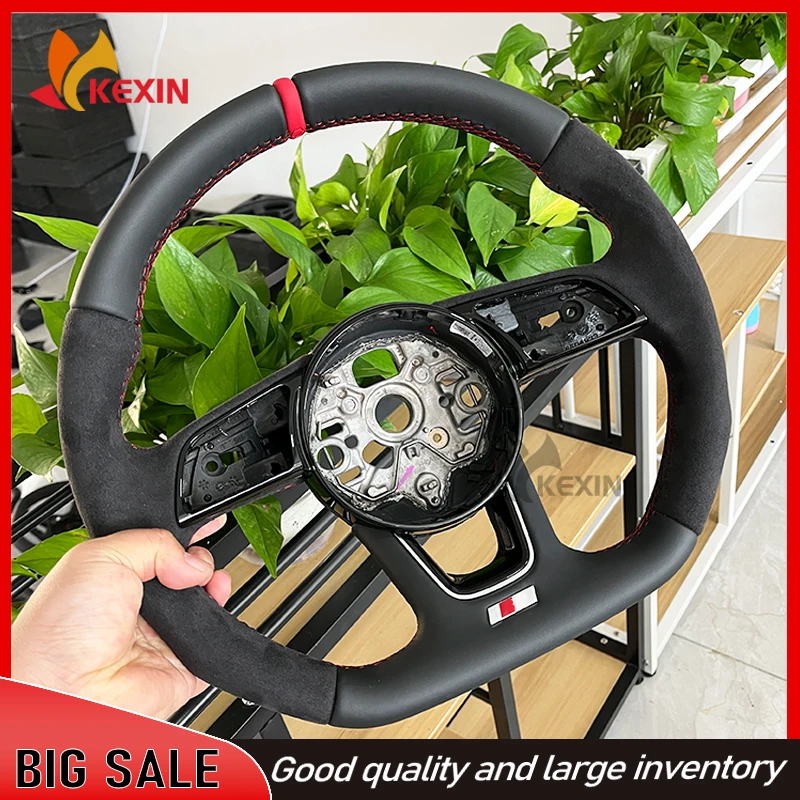 

Suitable for Audi A3 steering wheel A3L fully perforated leather steering wheel