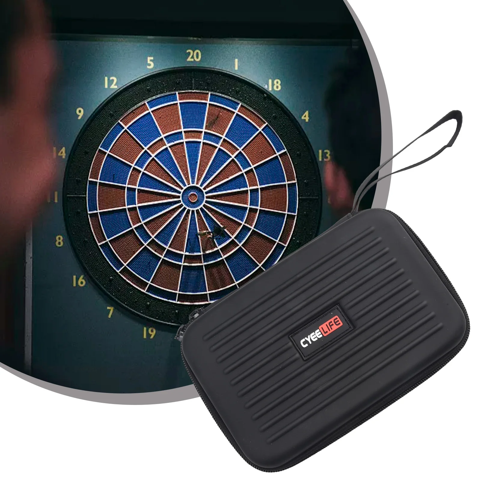 Dart Case For 12 Steel Or Soft Tip Darts, Portable Storage Carrying Bag