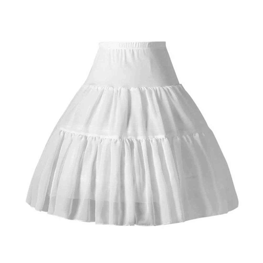 

Herringbone Skirt Puffy Dresses for Women Lolita Petticoat Layered Crinoline Fluffy Chiffon Bride