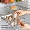 Refrigerator Egg Storage Box Drawer Style Food Fruit Egg Rack Egg Holder Household Plastic Fresh-keeping Box 3