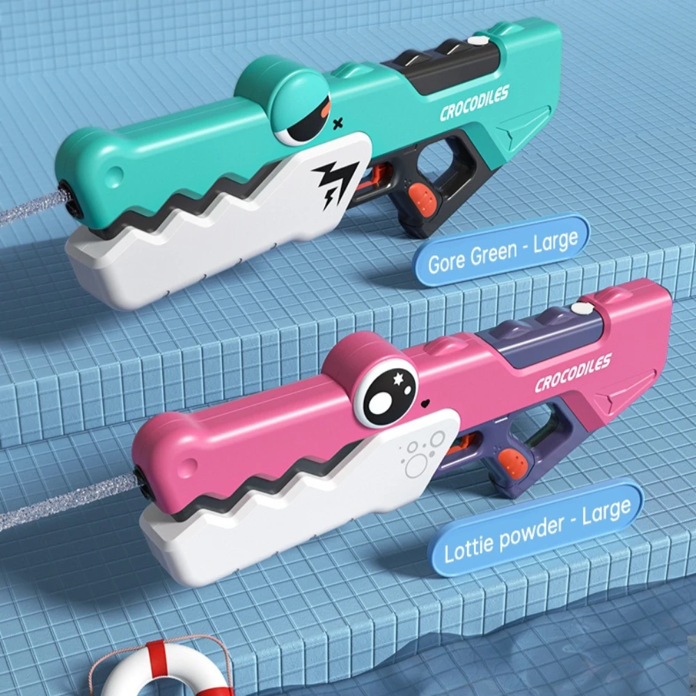 Electric Multi Shot Gun Festival Toys Automatic Absorption Powerful Water Spraying For Children_voghion.com