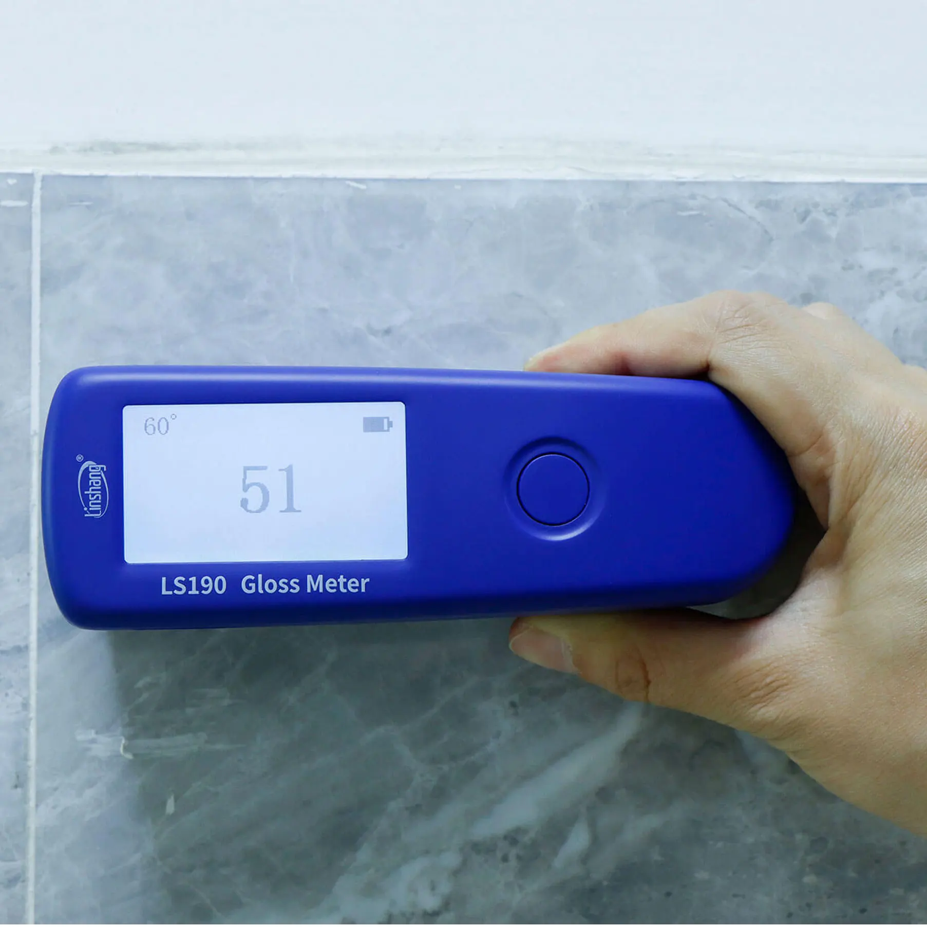 Digital Gloss Meter LS190 60&deg; angle portable paint, metal Gloss Meter range 0-200GU with QC mode