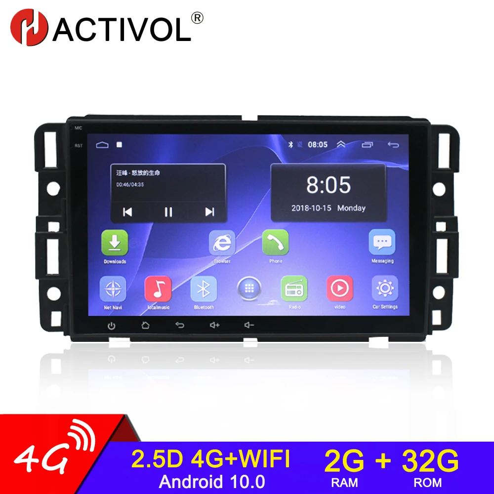 8" Android Car Radio Multimedia Player 2din Quad-core Car Radio For Buick  Enclave Hummer H2 Gmc Bluetooth Gps Android Car Stereo - Car Radios -  AliExpress