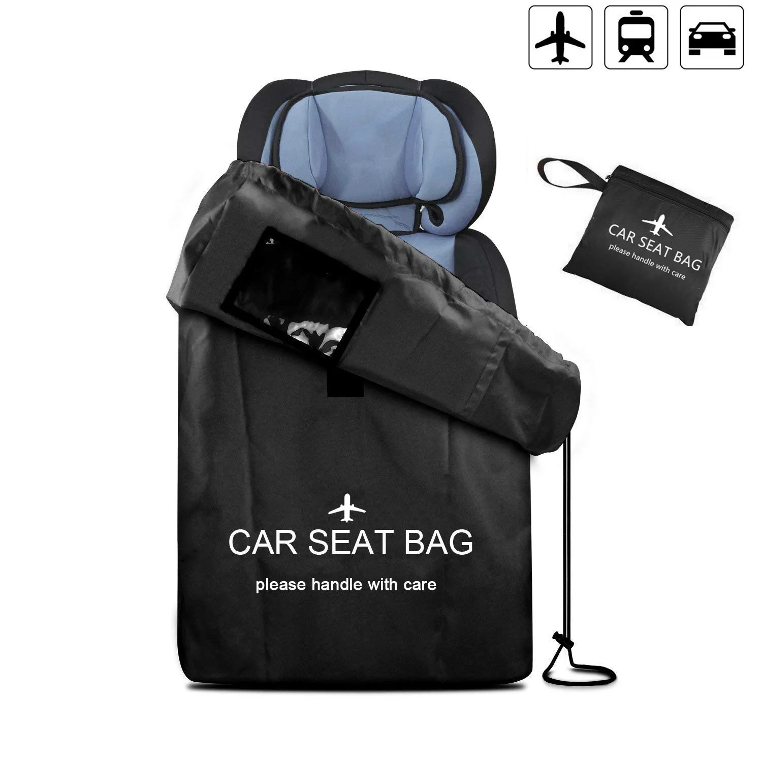 Car Seat Bag Backpack Universal Infant Carseat Storage Bag for Airplane Gate Check Large Durable Carseat Travel Bag