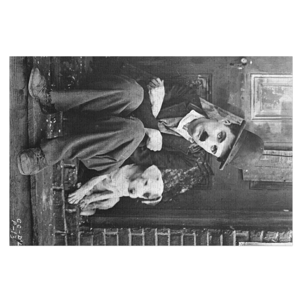 Charlie Chaplin - A Dog's Life Jigsaw Puzzle Wooden Adults Wood Name Custom Jigsaw Customs With Photo Puzzle