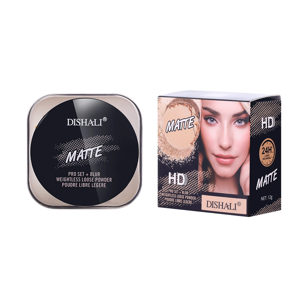 DISHALI-polvo ligero mate, se adapta a mi dócil, refrescante, translúcido, de larga duración, maquillaje impermeable, suelto