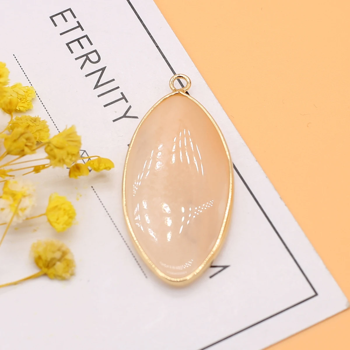 Natural Stone Pendant Oval Shap Gemstone Exquisite Charms for Jewelry Making Diy Bracelet Necklace Earrings Accessories Gifts - 3