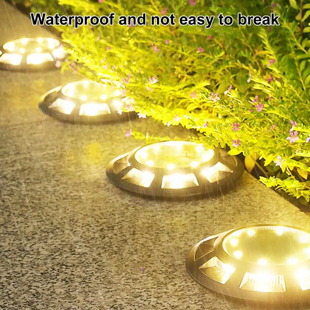 

Solar Ground Lights Waterproof Solar Powered Ground Light with 16 Leds for Outdoor Lawn Garden Arrangement Energy-saving