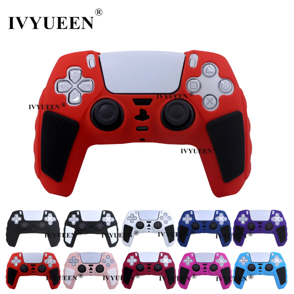 IVYUEEN pro playstation 5 PS5 regulátor guma pouzdro ochránce extra tlustý silikon pleť oblek pro dualsense originální nabíječka