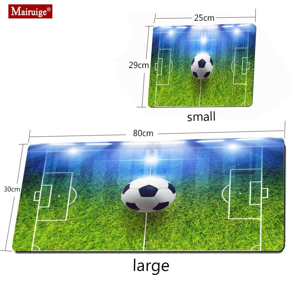 

Football Playground Grassland Mousepad Mouse Pad Washable Gaming Large Locking Edge Speed Mousepad Office Computer Desk Mat XXL