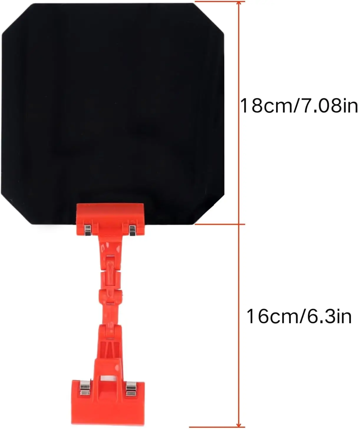 Vue rapprochée du panneau occultant de soudage 7x13 pouces montrant sa conception robuste et la protection faciale portable 360°.