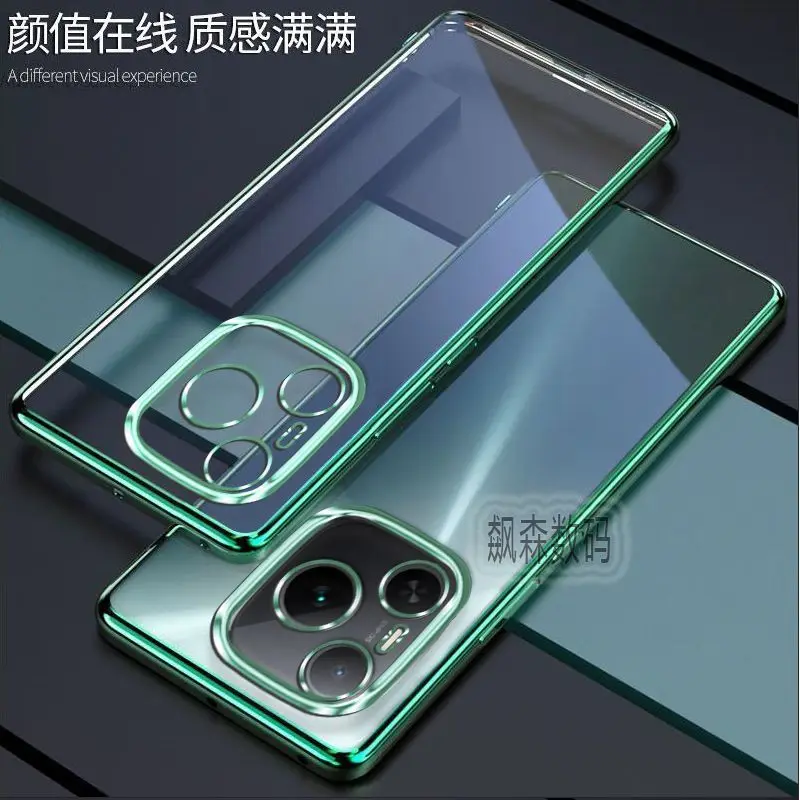 Enhanced Electroplated Transparent TPU Shockproof Case - Anti-Drop Protective Cover