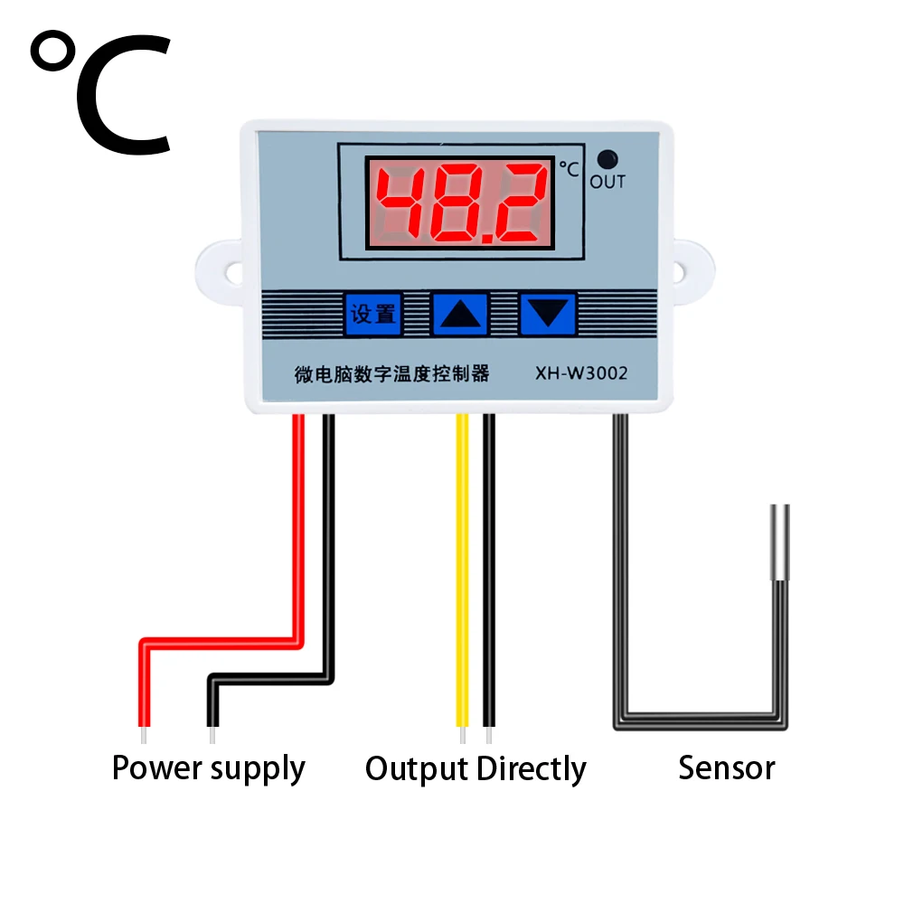 Advanced Digital Temperature Control Thermoregulator Switch Thermometer