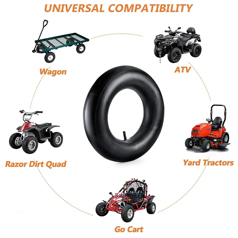 2Pcs 4.80/4.00-8 Inch Tire Inner Tubes For Heavy Duty Cart,Like Hand Trucks, Garden Carts,Mowers And More