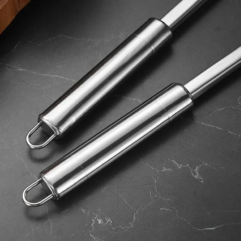 Household Kitchen Tools Stainless Steel Kitchen Cooking Spoons Pots Spoons Soup Making Utensils Hotel Supplies Outdoor Bar