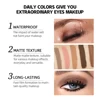 QIBEST Matte Liquid Eyeshadow Cream Smooth Eye Makeup Long Lasting Waterproof Eye Shdaow Stick Blush Dual Purpose Contour Shadow 4