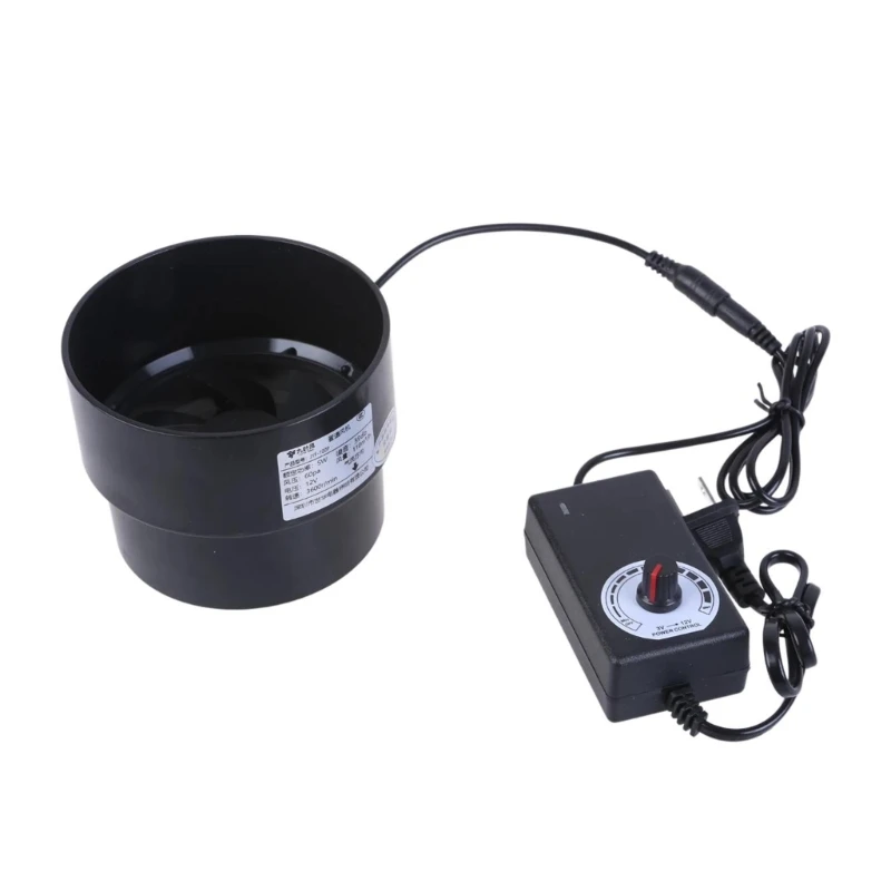

Powerful 12V Ventilator Air Duct Fan 4inch Pipe Vent for Bathroom Toilet Kitchen
