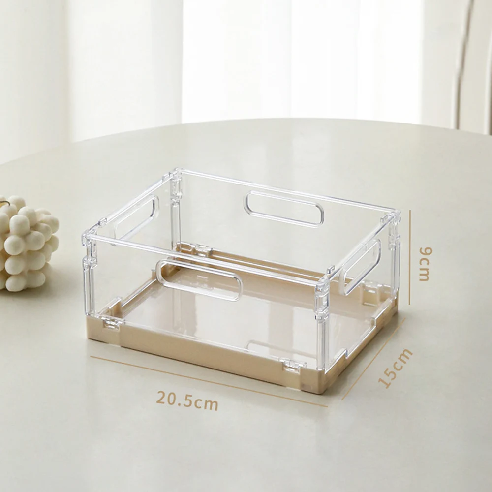 סל מתקפל תיבת פיקניק ניידת חיצונית עם ידית קמפינג אחסנה מתקפל סל קניות גדול סופרמרקט