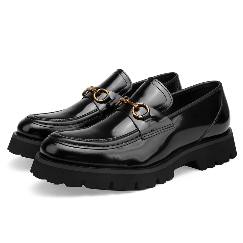 Men's shoes, business shoes men, foot cover, buckle, leather build, formal wear, love, European version, work wear