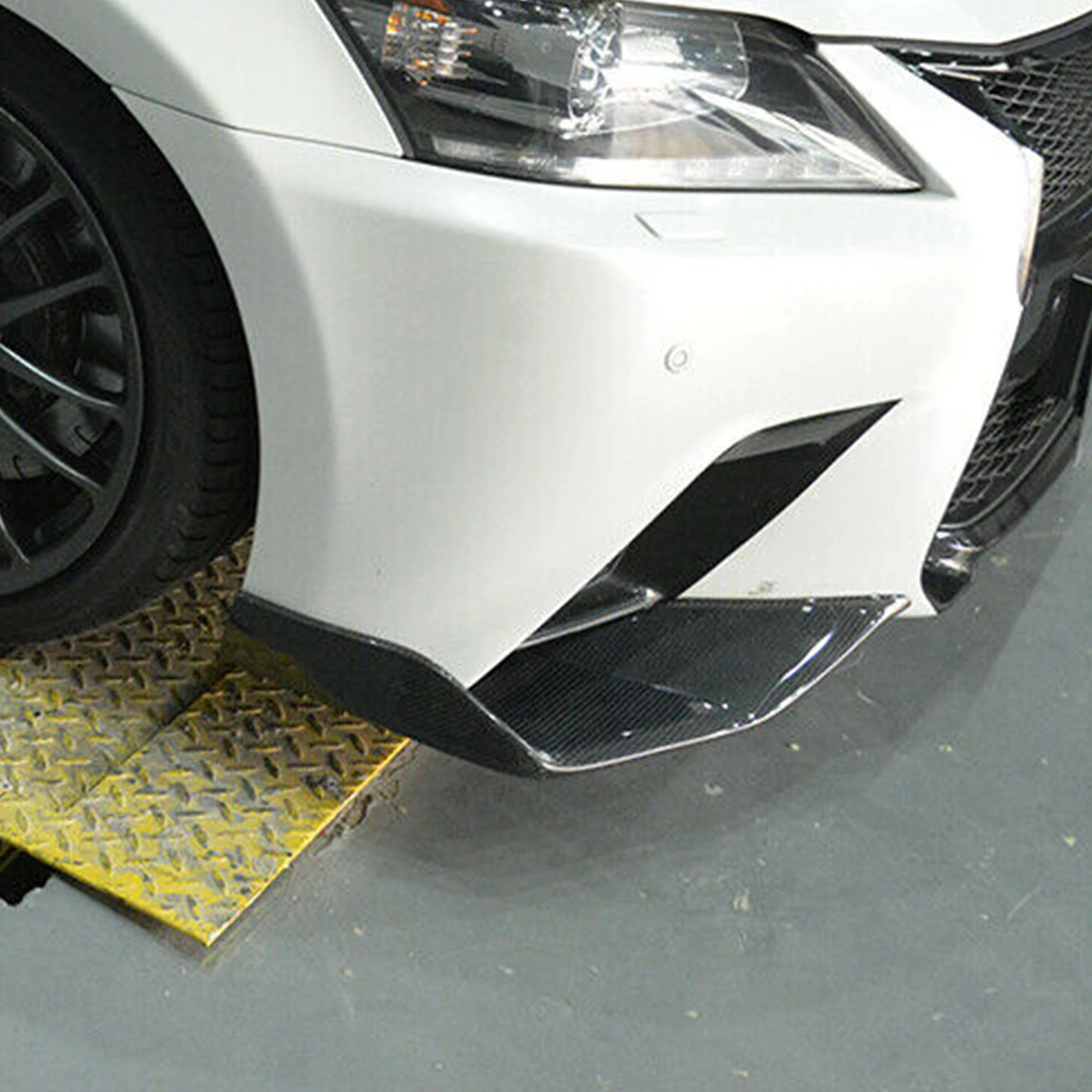 For Lexus GS350 2013 2014 2015 Front Bumper Lower Wrap Angle Dry Carbon Fiber Automobile Exterior Decoration Refit Parts