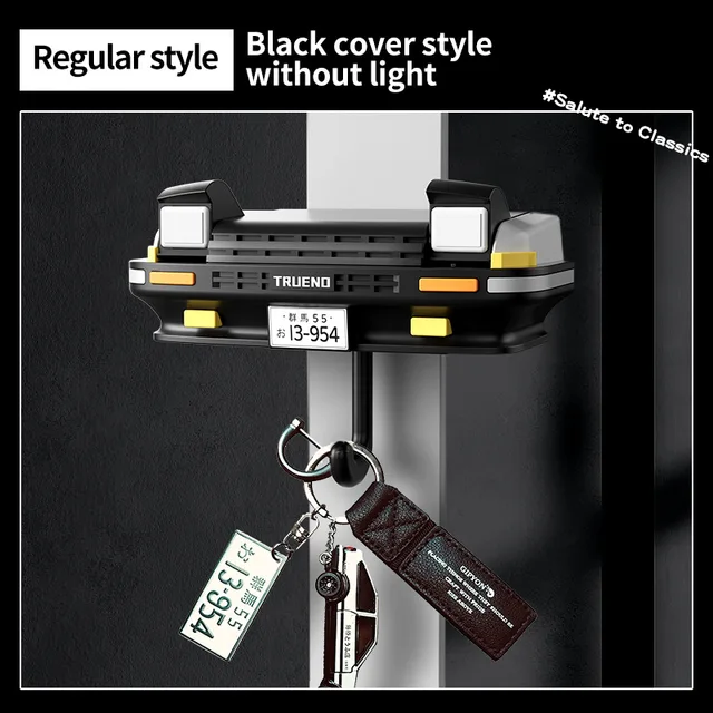 AE86 voiture créatif crochet phare clé support de rangement porte-clés pour véhicule décoration porte-clés 3