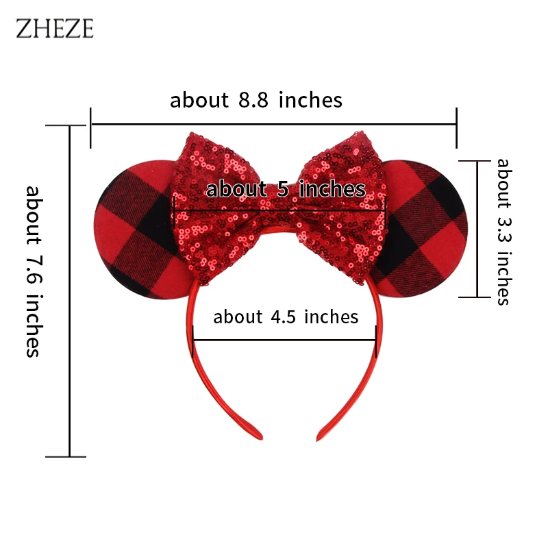 2024 New Candy Sequin Mouse Ears Hairband For Women Girls Macaroon Bow  Headband Kids Birthday Party Gift DIY Hair Accessories - AliExpress