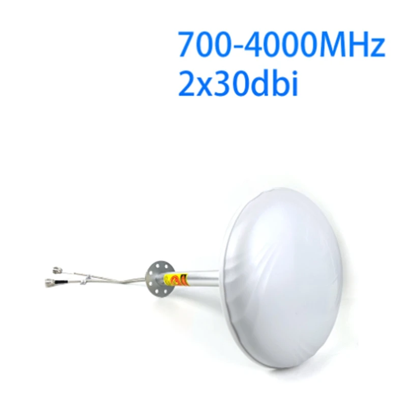 5G 미모 안테나 피드 외부 안테나, 698-4000Mhz, 2G, 3G, 4G, 5G LTE, 야외 안테나 피드, 2X30dbi, 2 X N 암 커넥터