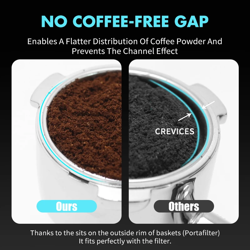 حلقة مغناطيسية فاخرة لإسبريسو 58مم