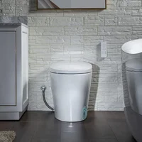 Smart Bidet Toilet, Foot Sensor Operation and Heated Seat with Integrated Multi Function Remote Control, Toilet Smart 2
