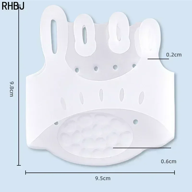 Toe Separators 2pieces=1pair Gel Silicone Bunion Corrector Forefoot Pads