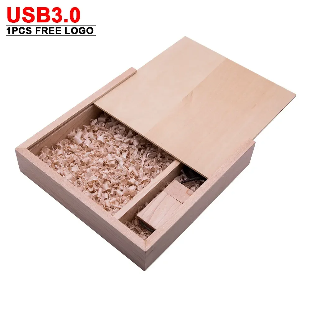 새로운 창의력 나무 사진 앨범 상자 USB 3.0 플래시 Pendrive 새겨진 로고 웨딩 메모리 사진 스튜디오 무료 사용자 정의 로고