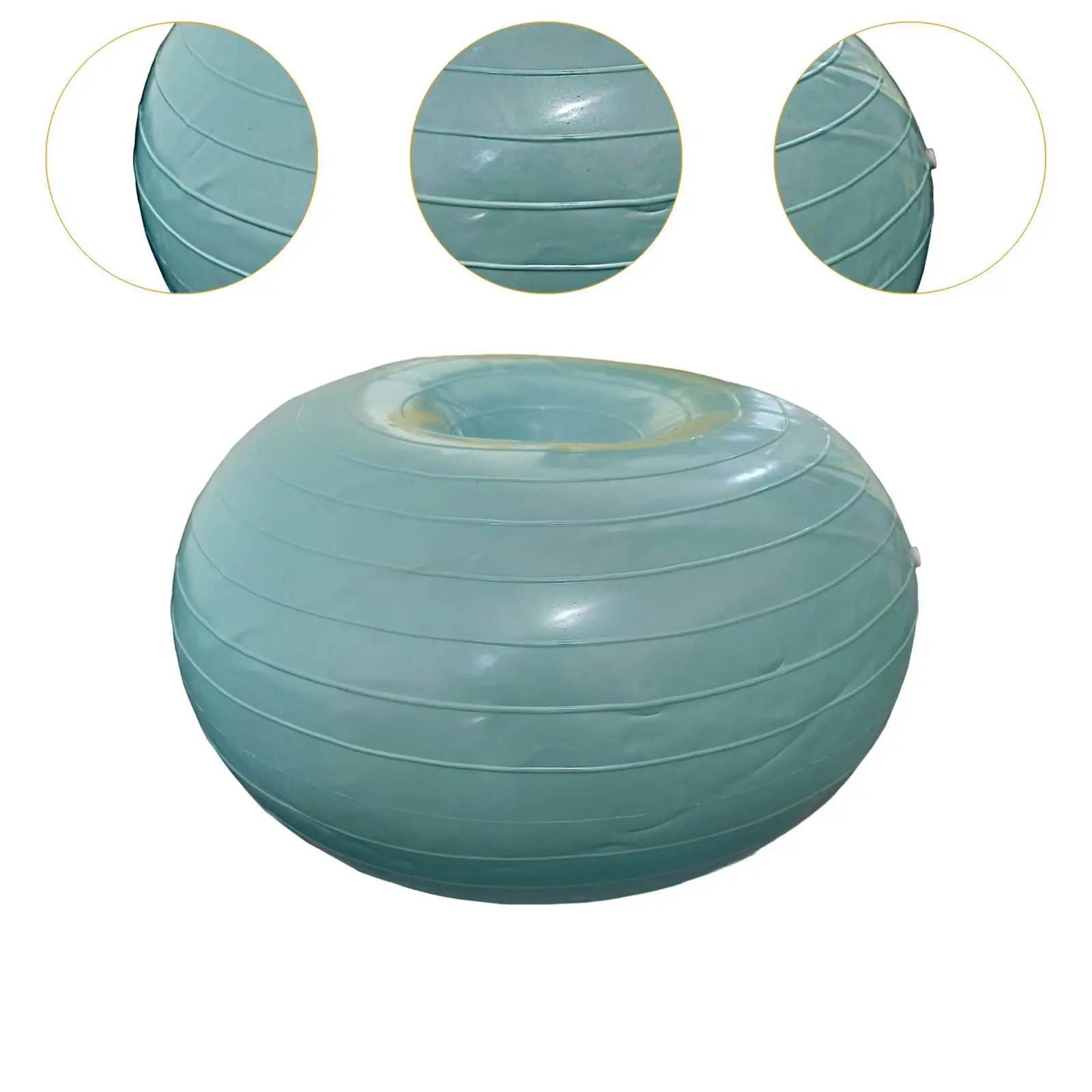 Inflatable Exercise Ball Balance Stability Training Donut Ball Chair Stability for Core Training Yoga Pilates Workouts Gym