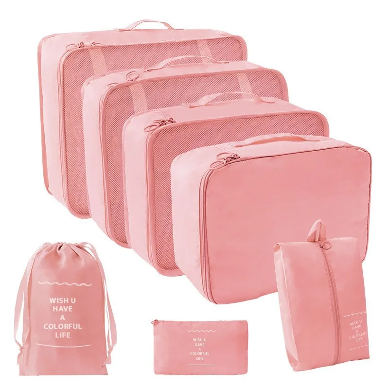Travel Organizer Set: 7-Piece Packing Cubes and Storage Bags