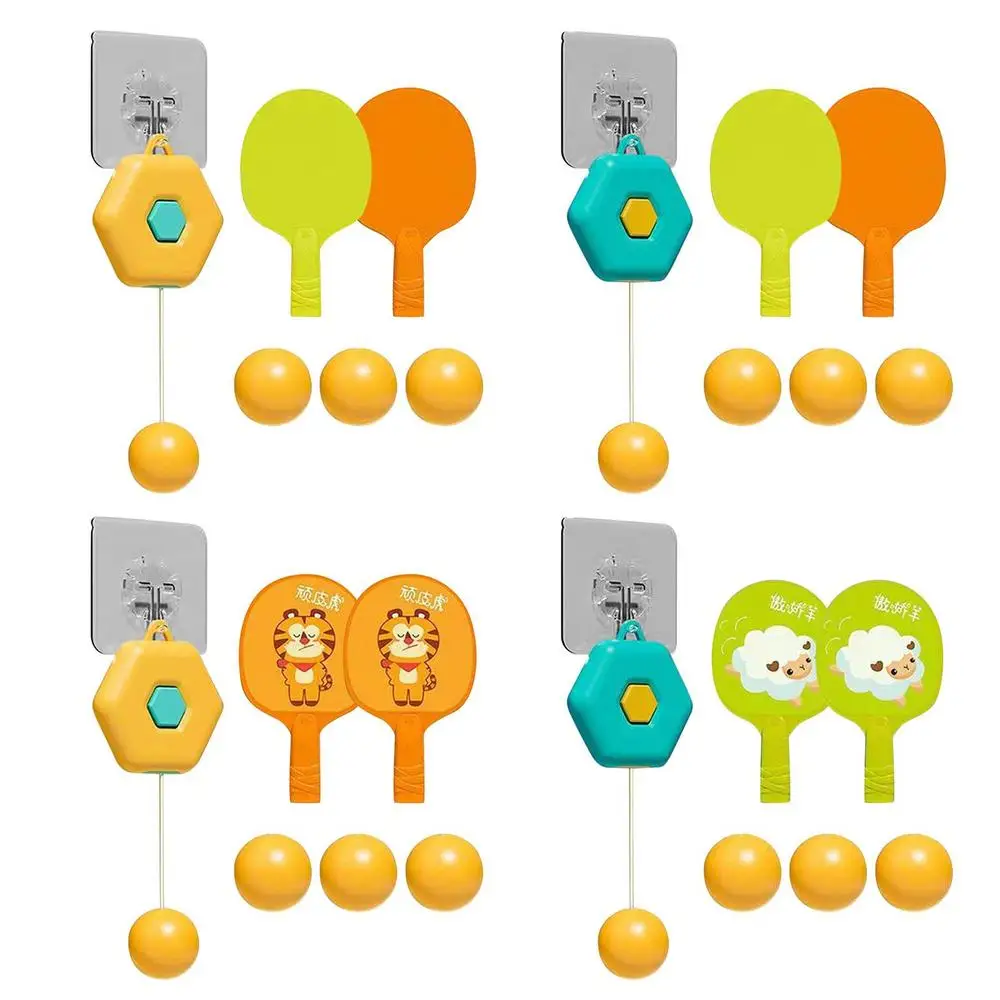 Description Picture 2 of itemTable Tennis Trainer For Kids Hanging Pingpong Balls Training Device Portable Table Tennis Exerciser Self Workout Set Hot Sale