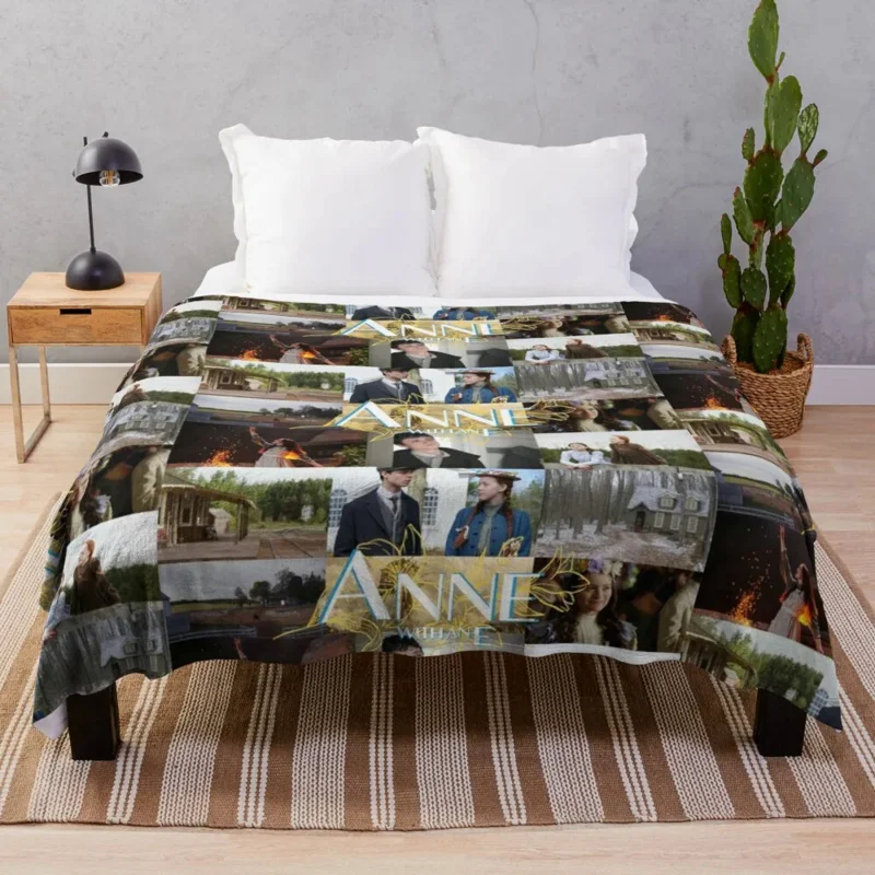 

E Collage Throw Bed covers Custom Camping Blanket