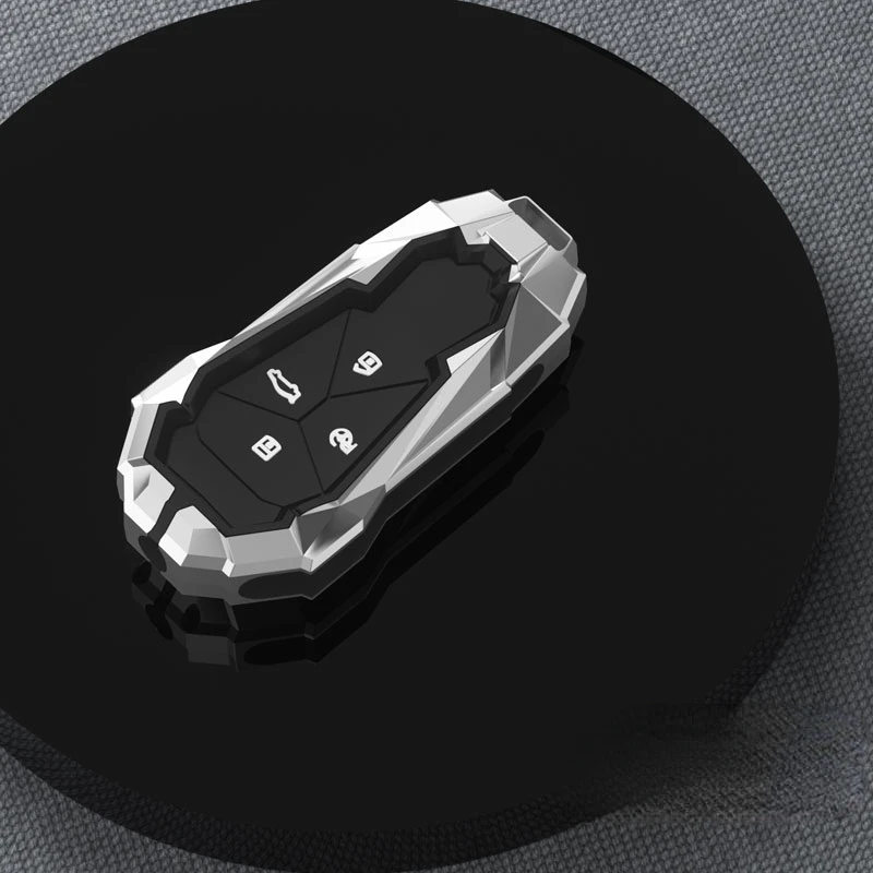 Alloy Car Key FOB Cover Case Protect Skin for Xpeng Xiaopeng P5 P7 G9 G3i Smart 4 Buttons Remote Keyless Keychain Accessories - S3f319ad30f79458389b0fdb5cec134886