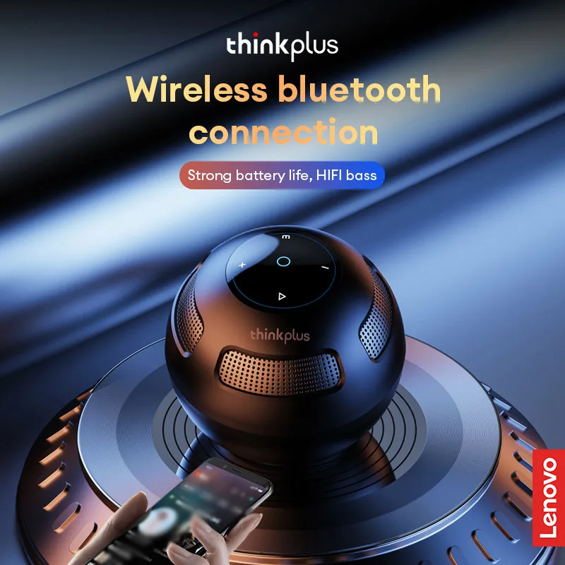 Lenovo TS5 Choice Wireless Bluetooth V5.3 Speaker Outdoor Long Endurance Loudspeaker Subwoofer Portable Surround Sound Player