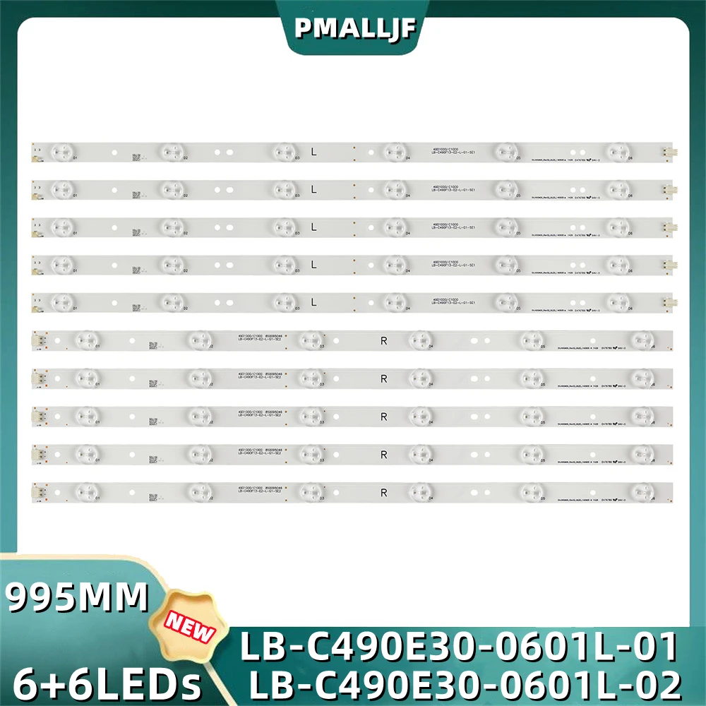 

10Pcs/Set LED Strip LB-C490F14-E1-L LED49C1000N LED49C1080N 49D1000 49C2000 LB49002 V1 V0 LB-C490F13-E2-L-G1-LD1 LD2 SE1 SE2