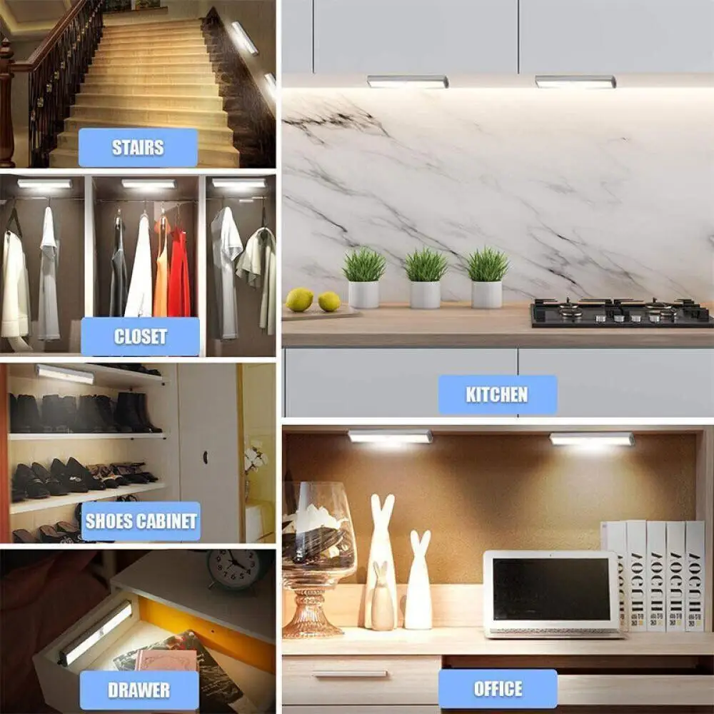 Wireless LED Night Light with Motion Sensor and USB Charging