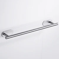 ​ ผู้ถือผ้าเช็ดตัวสแตนเลสสตีลผ้าเช็ดตัวราวประหยัดพื้นที่ไม่มีเจาะผ้าเช็ดตัวฮาร์ดแวร์ห้องน้ําสําหรับ Home Hotel 2