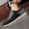 Retro Khaki Suede Loafers Man Comfortable Slip-on Casual Shoes For Men Fashion Lightweight Men's Designer Shoes chaussure hommes 5